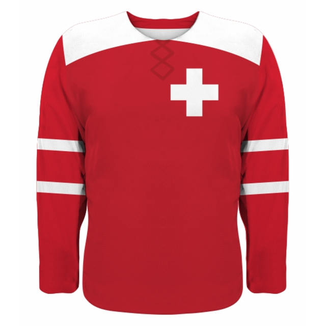 Švajčiarsko hokejový dres, vz. 1