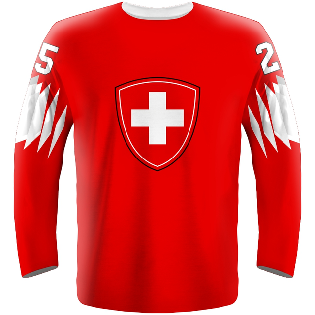 Fan hokejový dres Švajčiarsko 0219