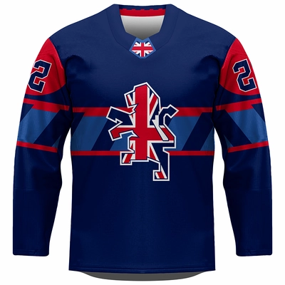 Fan hokejový dres Veľká Británia 0222