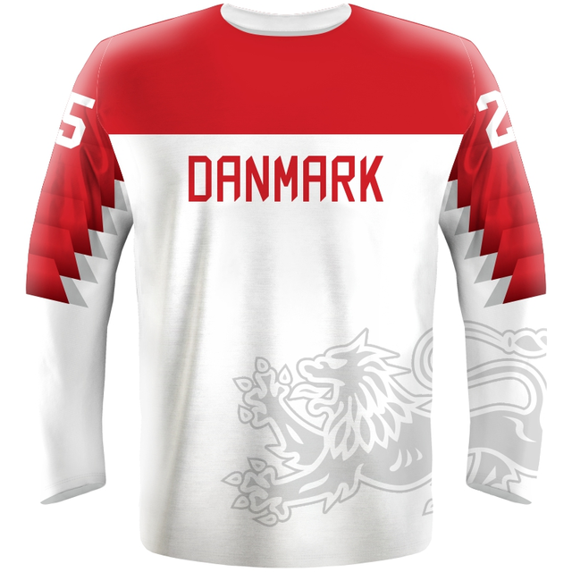 Fan hokejový dres Dánsko 0119