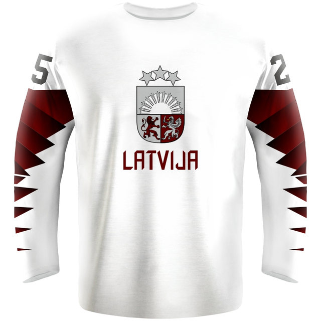 Fan hokejový dres Lotyšsko 0119