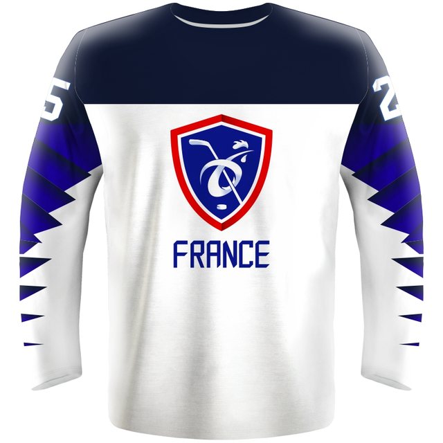 Fan hokejový dres Francúzsko 0119