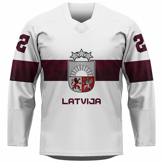Fan hokejový dres Lotyšsko 0122